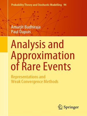 cover image of Analysis and Approximation of Rare Events